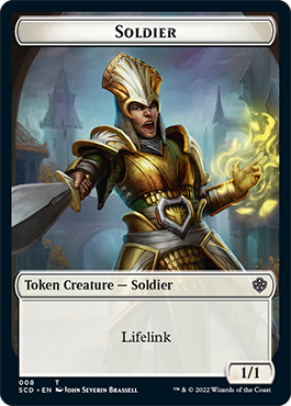 Saproling // Soldier Double-Sided Token [Starter Commander Decks] | A1Comics