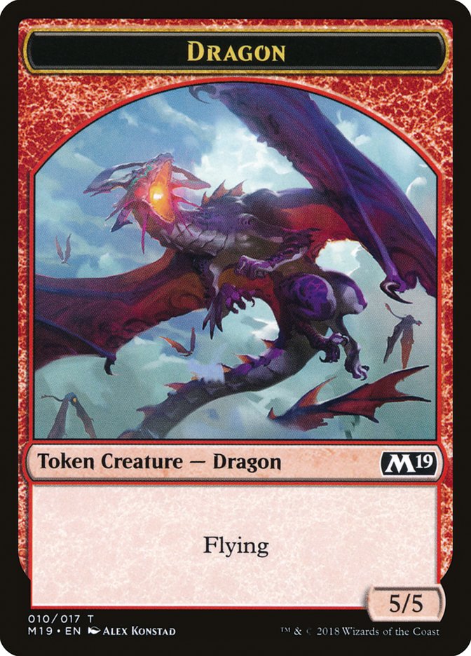 Dragon Token (010/017) [Core Set 2019 Tokens] | A1Comics