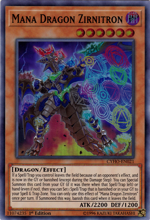 Mana Dragon Zirnitron [CYHO-EN021] Super Rare | A1Comics