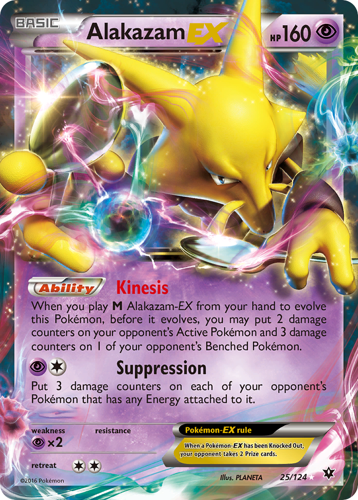 Alakazam EX (25/124) [XY: Fates Collide] | A1Comics