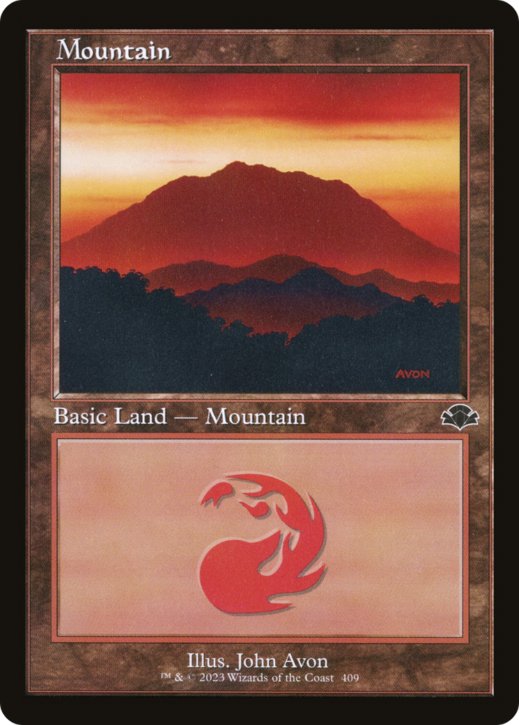 Mountain (409) (Retro) [Dominaria Remastered] | A1Comics