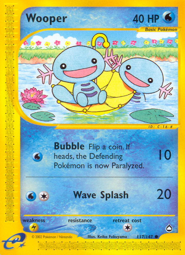 Wooper (117/147) [Aquapolis] | A1Comics