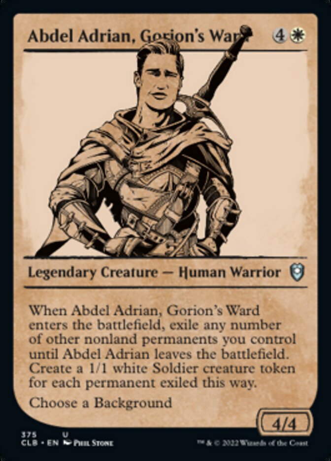 Abdel Adrian, Gorion's Ward (Showcase) [Commander Legends: Battle for Baldur's Gate] | A1Comics