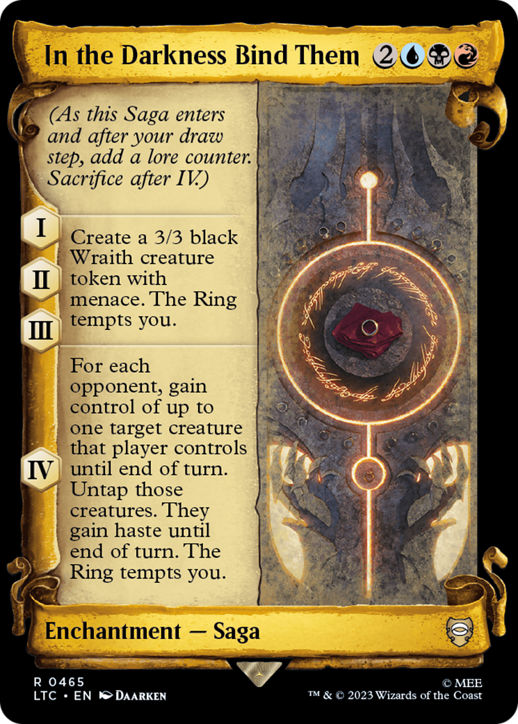 In the Darkness Bind Them [The Lord of the Rings: Tales of Middle-Earth Commander Showcase Scrolls] | A1Comics