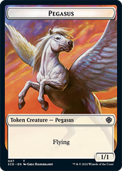 Pegasus // Faerie Double-Sided Token [Starter Commander Decks] | A1Comics