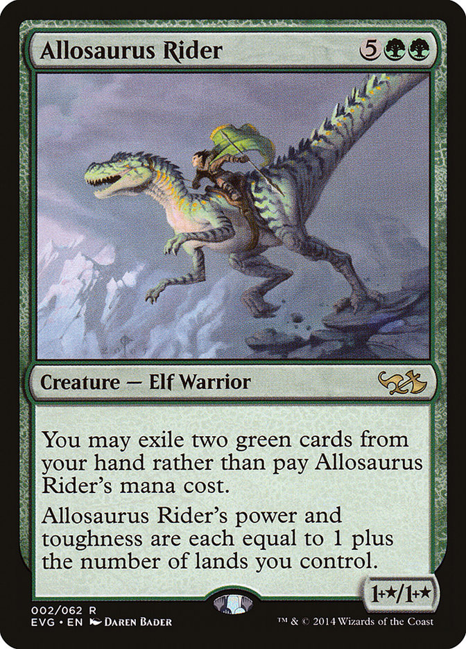 Allosaurus Rider (Elves vs. Goblins) [Duel Decks Anthology] | A1Comics