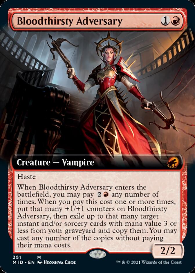 Bloodthirsty Adversary (Extended Art) [Innistrad: Midnight Hunt] | A1Comics