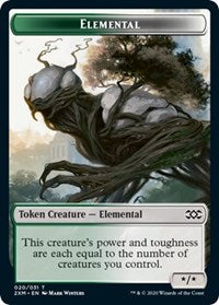 Elemental // Shapeshifter Double-Sided Token [Double Masters Tokens] | A1Comics