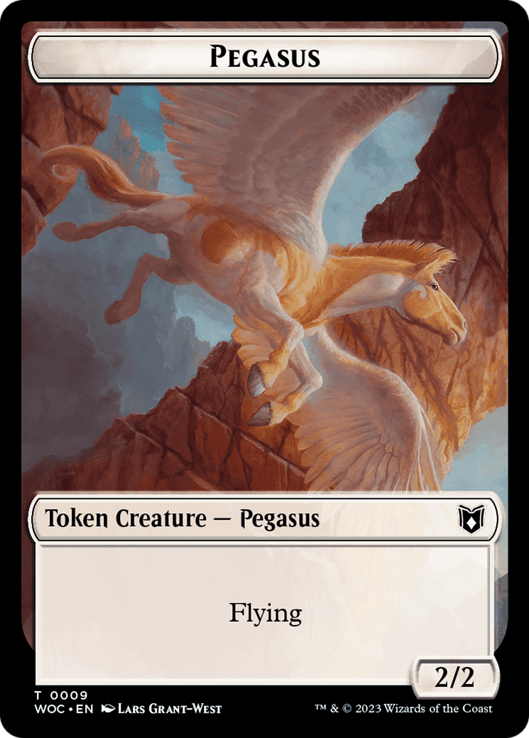 Pirate // Pegasus Double-Sided Token [Wilds of Eldraine Commander Tokens] | A1Comics