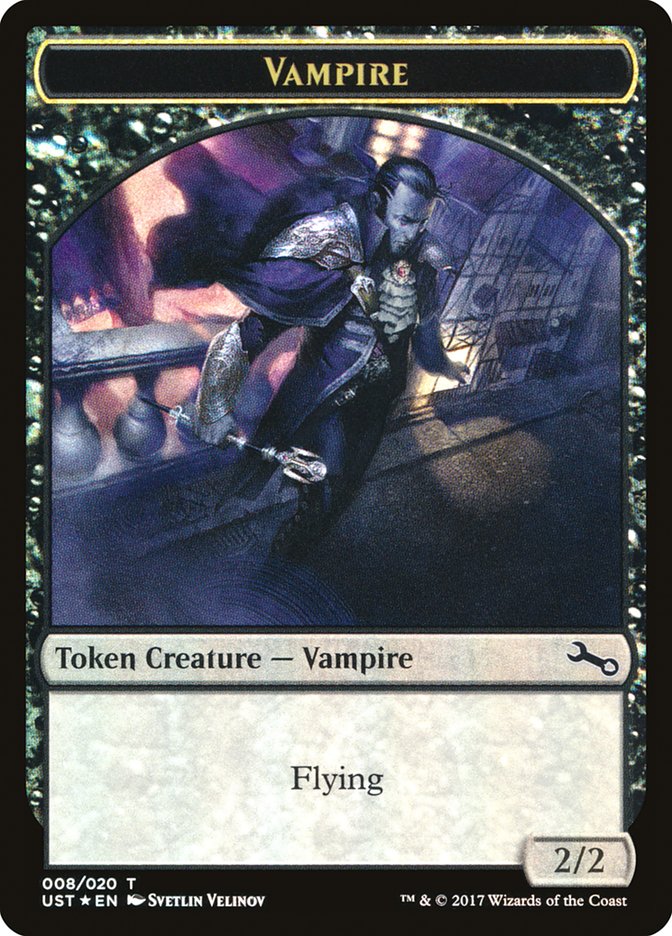 Vampire // Vampire Double-Sided Token [Unstable Tokens] | A1Comics