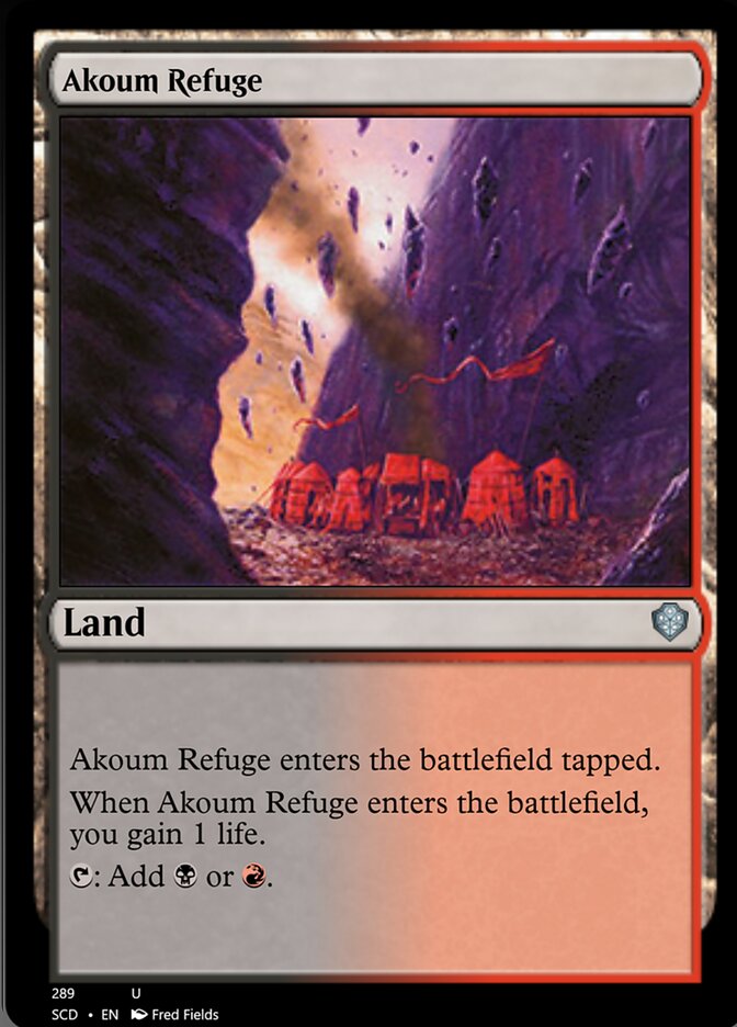 Akoum Refuge [Starter Commander Decks] | A1Comics