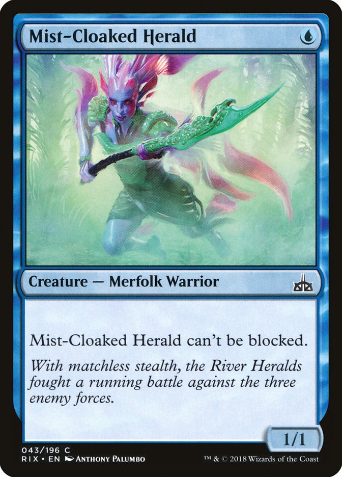 Mist-Cloaked Herald [Rivals of Ixalan] | A1Comics