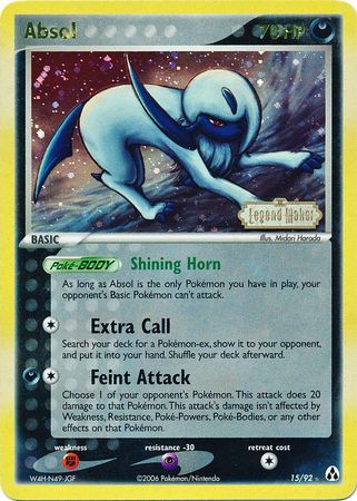 Absol (15/92) (Stamped) [EX: Legend Maker] | A1Comics