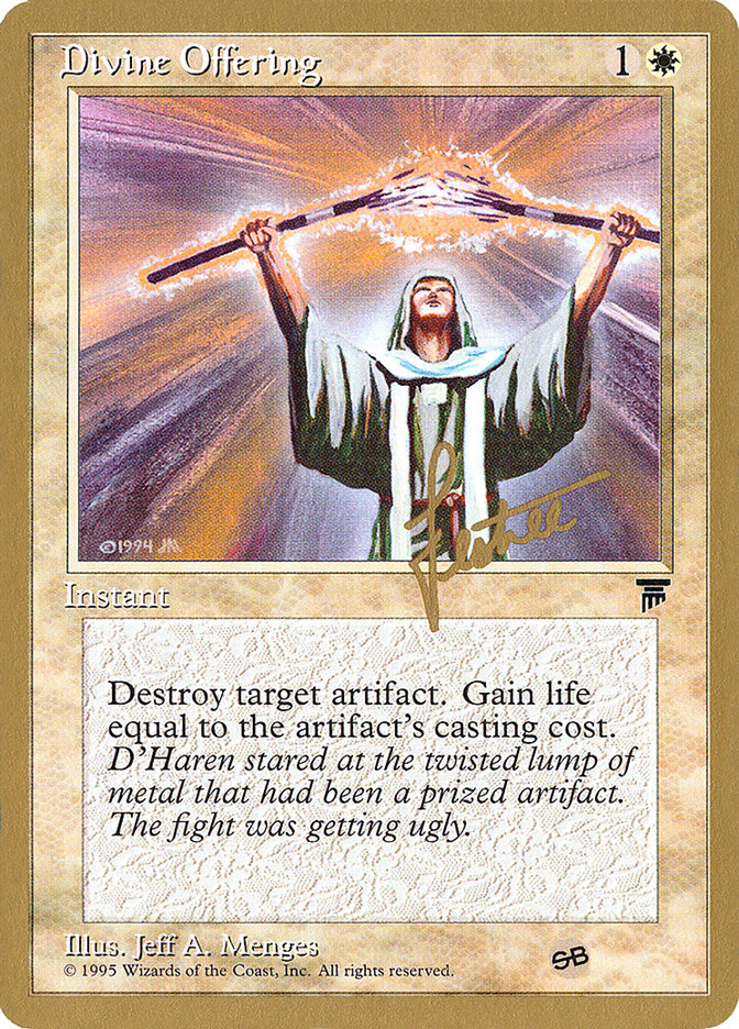 Divine Offering (Bertrand Lestree) (SB) [Pro Tour Collector Set] | A1Comics