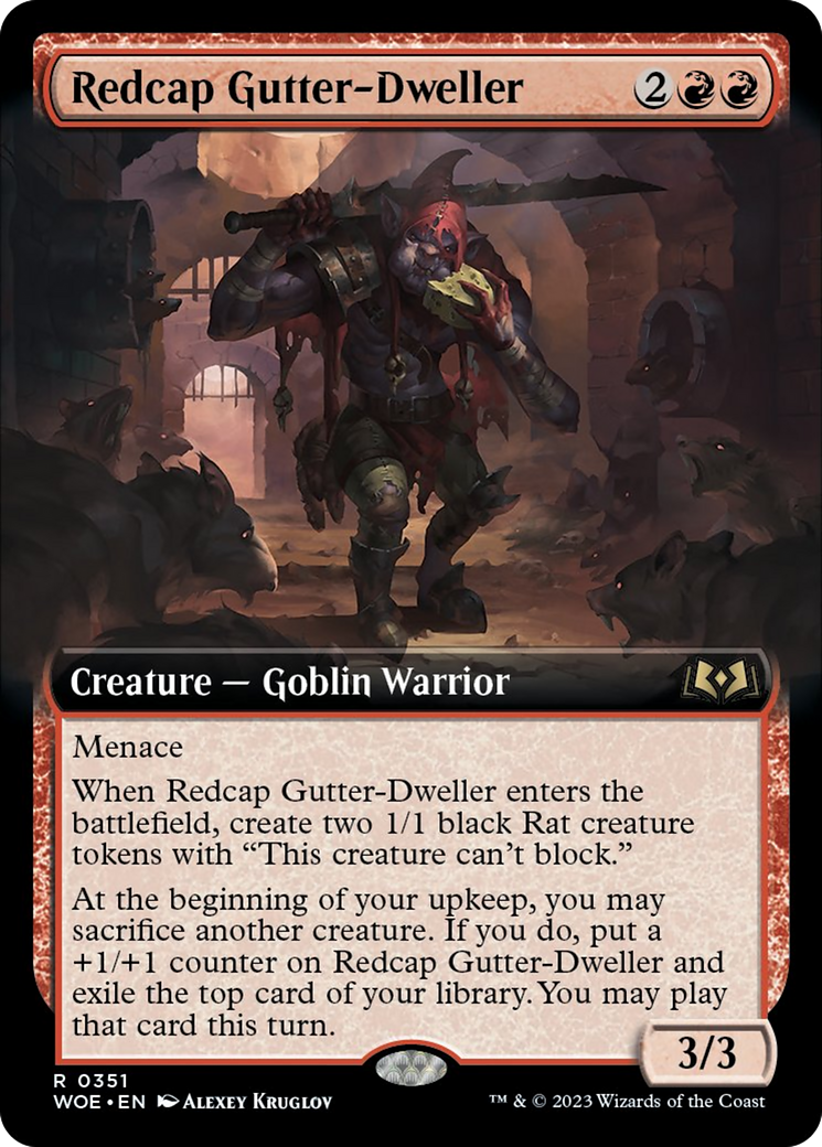 Redcap Gutter-Dweller (Extended Art) [Wilds of Eldraine] | A1Comics