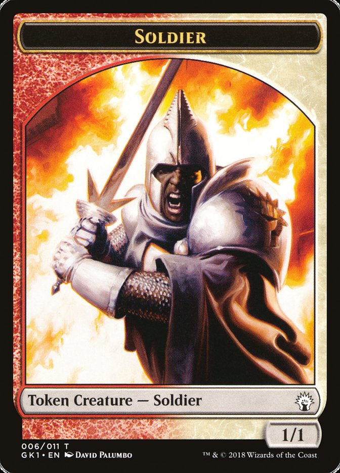 Soldier // Soldier Double-Sided Token [Guilds of Ravnica Guild Kit Tokens] | A1Comics