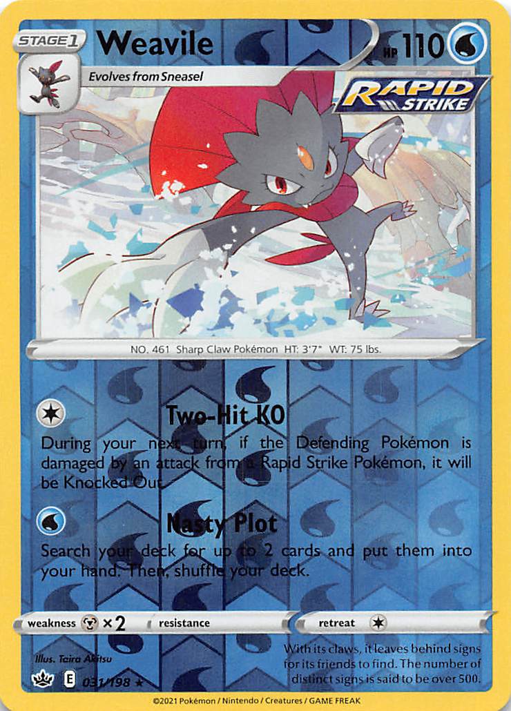 Weavile (031/198) [Sword & Shield: Chilling Reign] | A1Comics