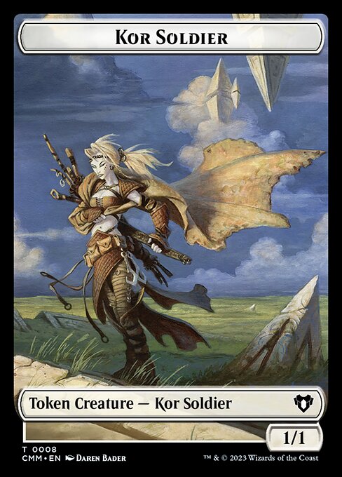 Saproling // Kor Soldier Double-Sided Token [Commander Masters Tokens] | A1Comics