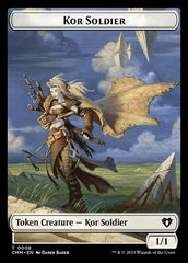 Saproling // Kor Soldier Double-Sided Token [Commander Masters Tokens] | A1Comics