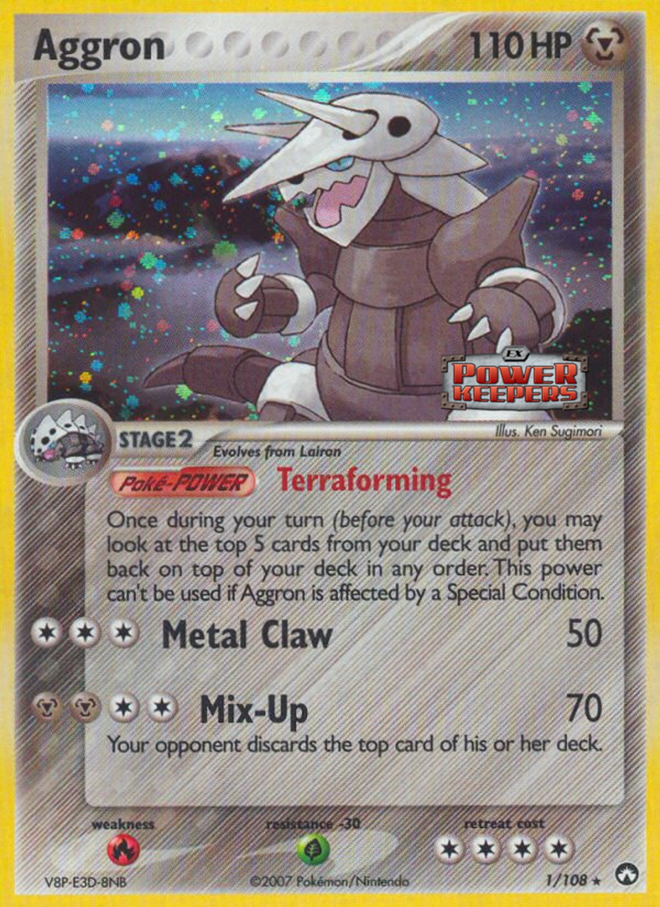 Aggron (1/108) (Stamped) [EX: Power Keepers] | A1Comics