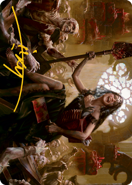 Gisa, Glorious Resurrector Art Card (Gold-Stamped Signature) [Innistrad: Midnight Hunt Art Series] | A1Comics