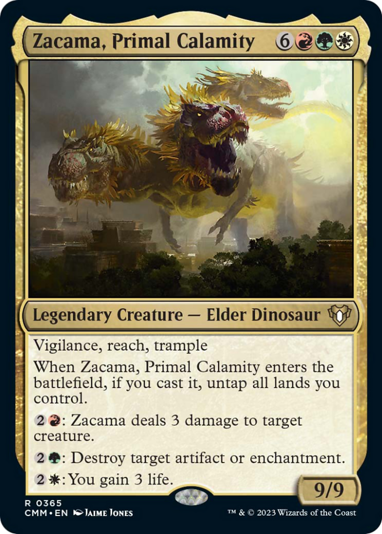 Zacama, Primal Calamity [Commander Masters] | A1Comics