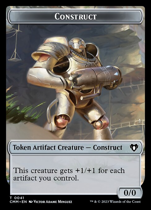 Spirit (0039) // Construct (0041) Double-Sided Token [Commander Masters Tokens] | A1Comics