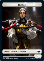 Human (001) // Zombie (005) Double-Sided Token [Innistrad: Crimson Vow Tokens] | A1Comics