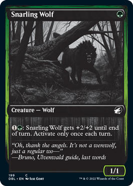 Snarling Wolf (199) [Innistrad: Double Feature] | A1Comics