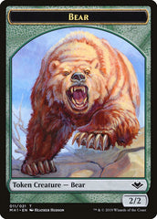 Zombie (007) // Bear (011) Double-Sided Token [Modern Horizons Tokens] | A1Comics