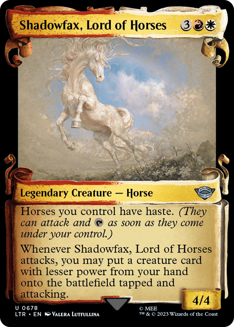 Shadowfax, Lord of Horses [The Lord of the Rings: Tales of Middle-Earth Showcase Scrolls] | A1Comics