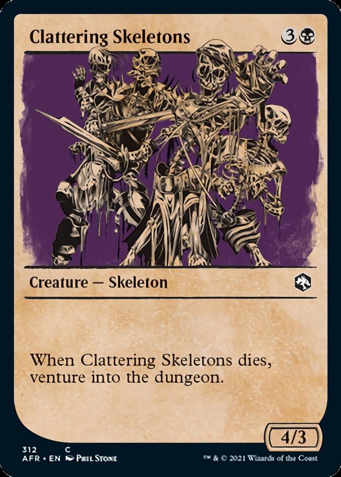 Clattering Skeletons (Showcase) [Dungeons & Dragons: Adventures in the Forgotten Realms] | A1Comics