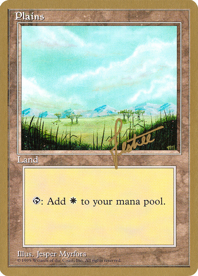 Plains (bl365) (Bertrand Lestree) [Pro Tour Collector Set] | A1Comics