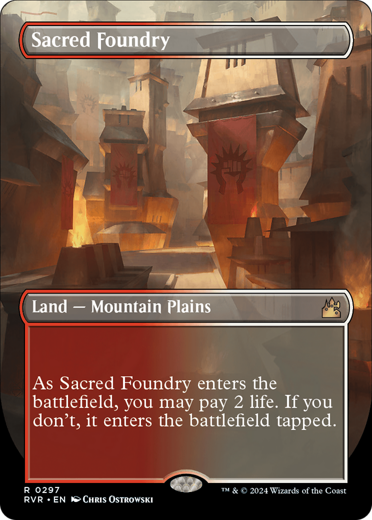 Sacred Foundry (Borderless) [Ravnica Remastered] | A1Comics