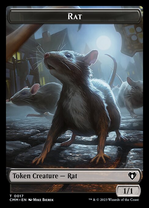 The Monarch // Rat Double-Sided Token [Commander Masters Tokens] | A1Comics