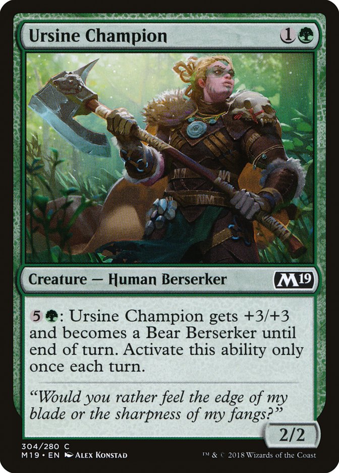 Ursine Champion [Core Set 2019] | A1Comics