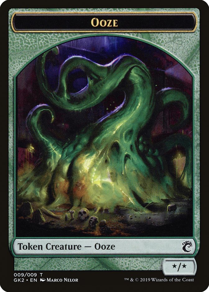 Ooze // Frog Lizard Double-Sided Token [Ravnica Allegiance Guild Kit Tokens] | A1Comics