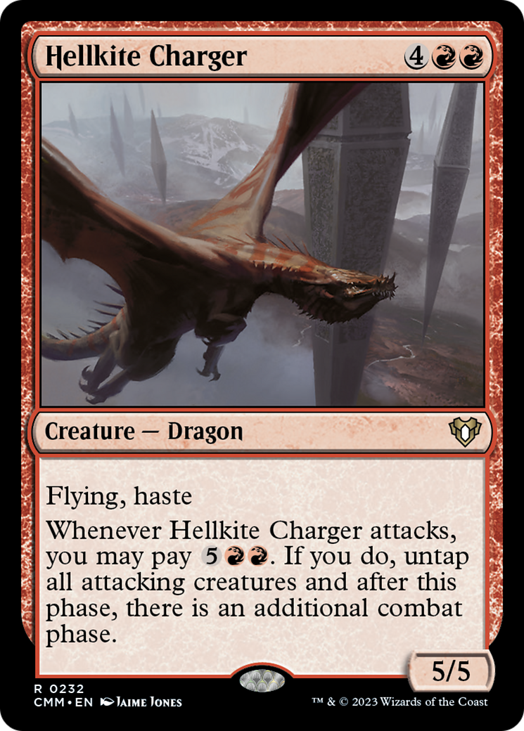 Hellkite Charger (Foil Etched) [Commander Masters] | A1Comics