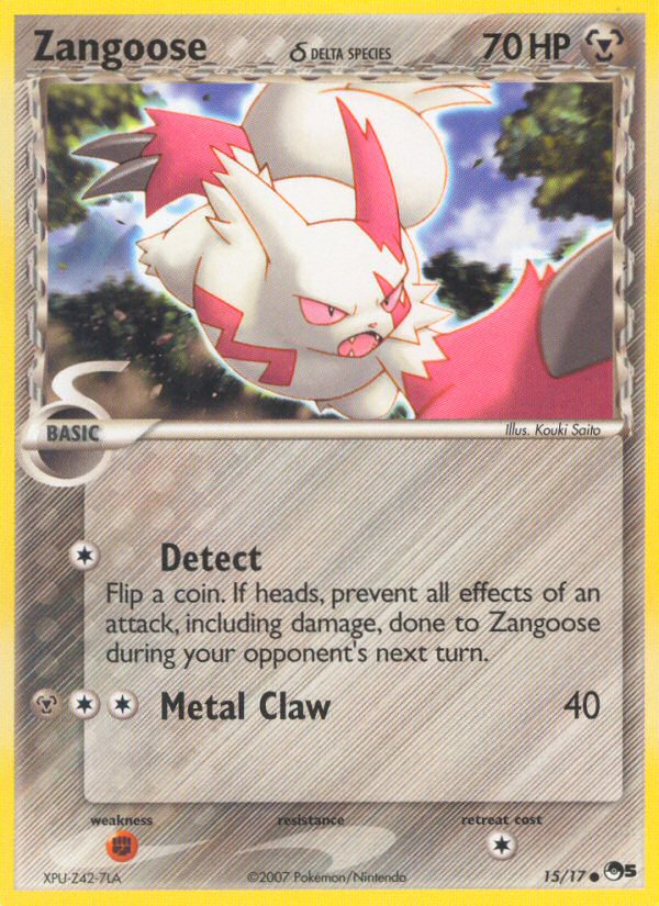 Zangoose (15/17) (Delta Species) [POP Series 5] | A1Comics