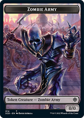 Zombie // Zombie Army Double-Sided Token [Starter Commander Decks] | A1Comics