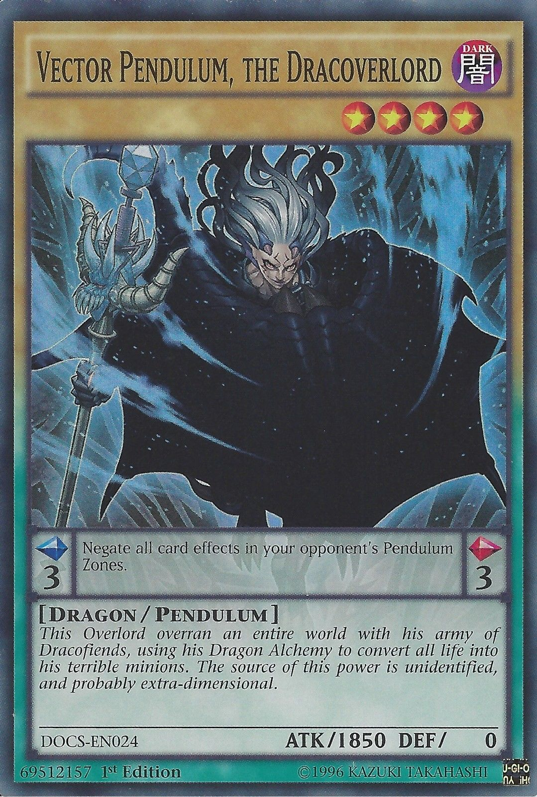 Vector Pendulum, the Dracoverlord [DOCS-EN024] Super Rare | A1Comics