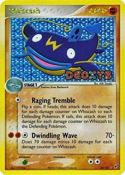 Whiscash (28/107) (Stamped) [EX: Deoxys] | A1Comics