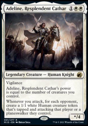 Adeline, Resplendent Cathar (Promo Pack) [Innistrad: Midnight Hunt Promos] | A1Comics