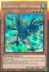 Elemental HERO Stratos (Alternate Art) [MAGO-EN004] Gold Rare | A1Comics