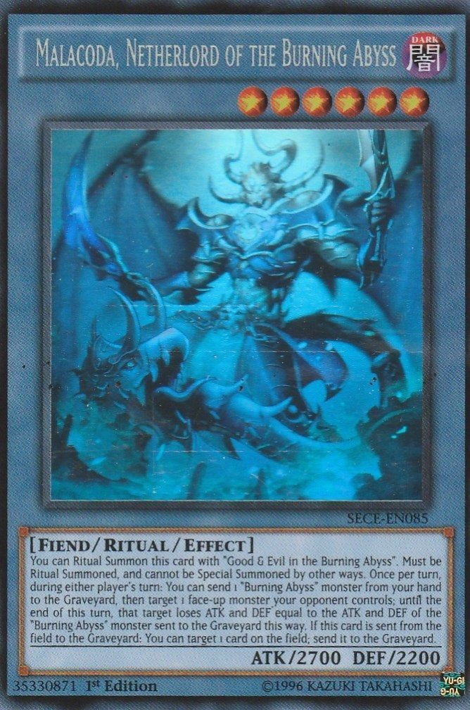 Malacoda, Netherlord of the Burning Abyss [SECE-EN085] Ghost Rare | A1Comics