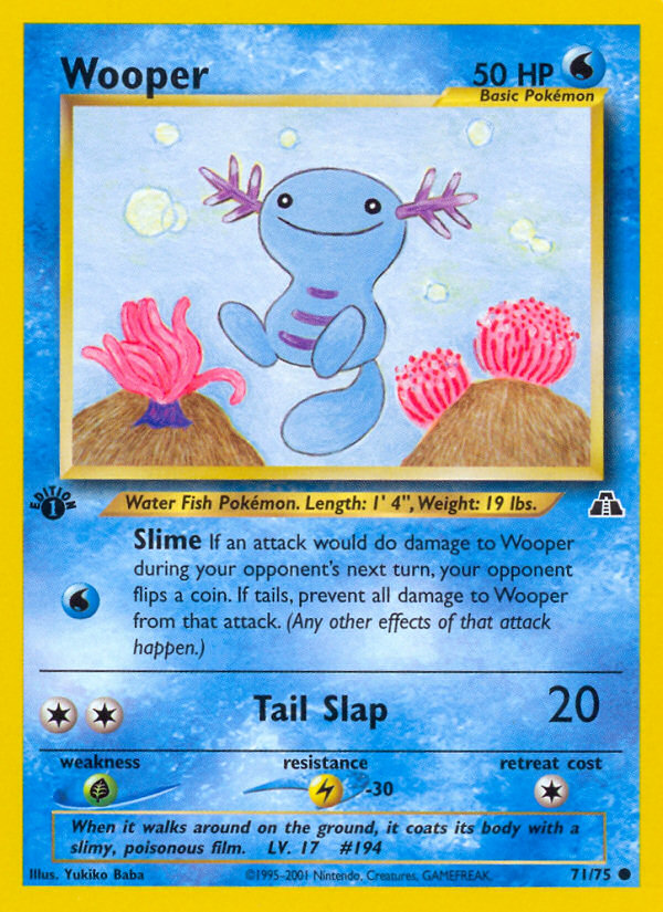 Wooper (71/75) [Neo Discovery 1st Edition] | A1Comics