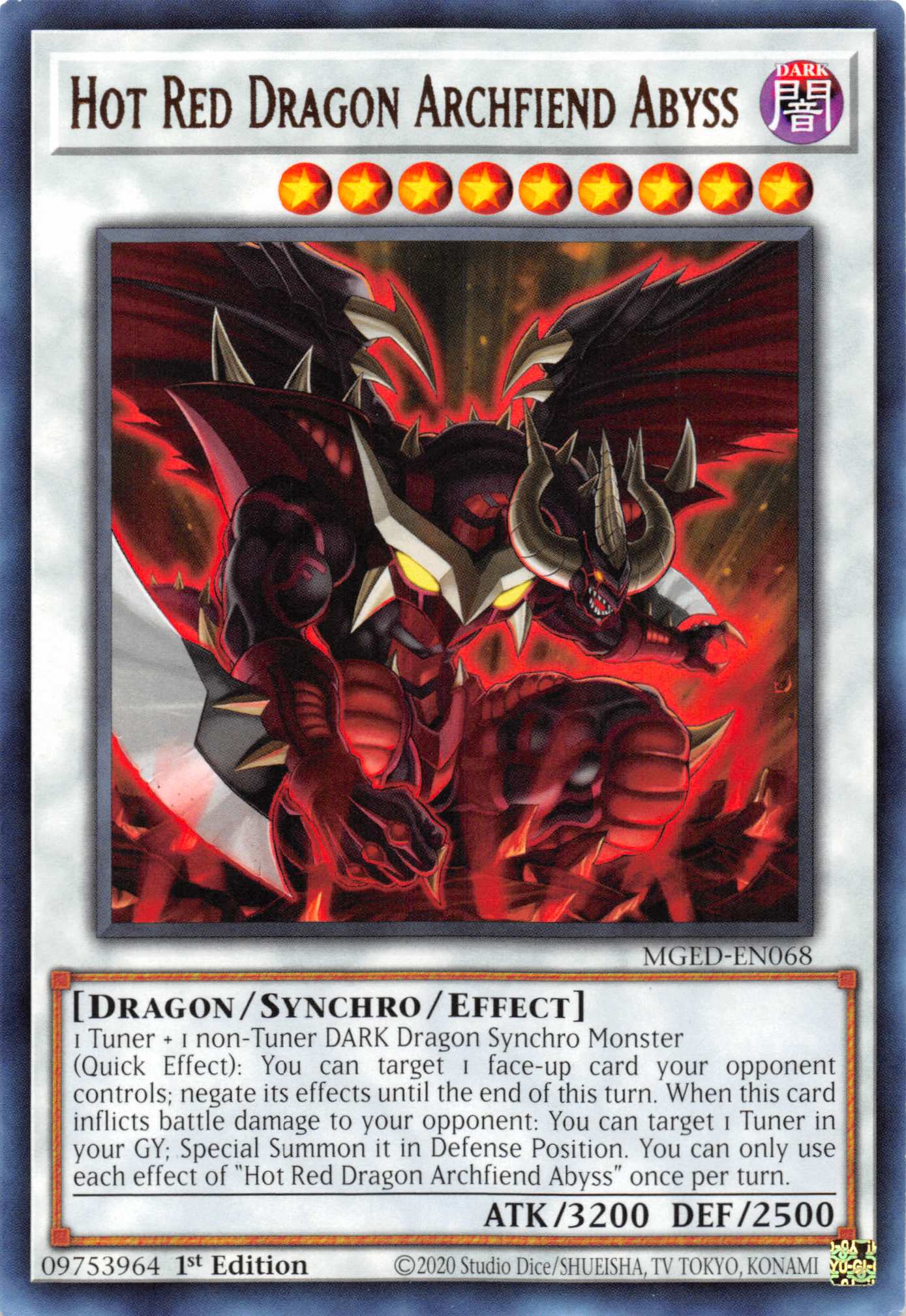 Hot Red Dragon Archfiend Abyss [MGED-EN068] Rare | A1Comics