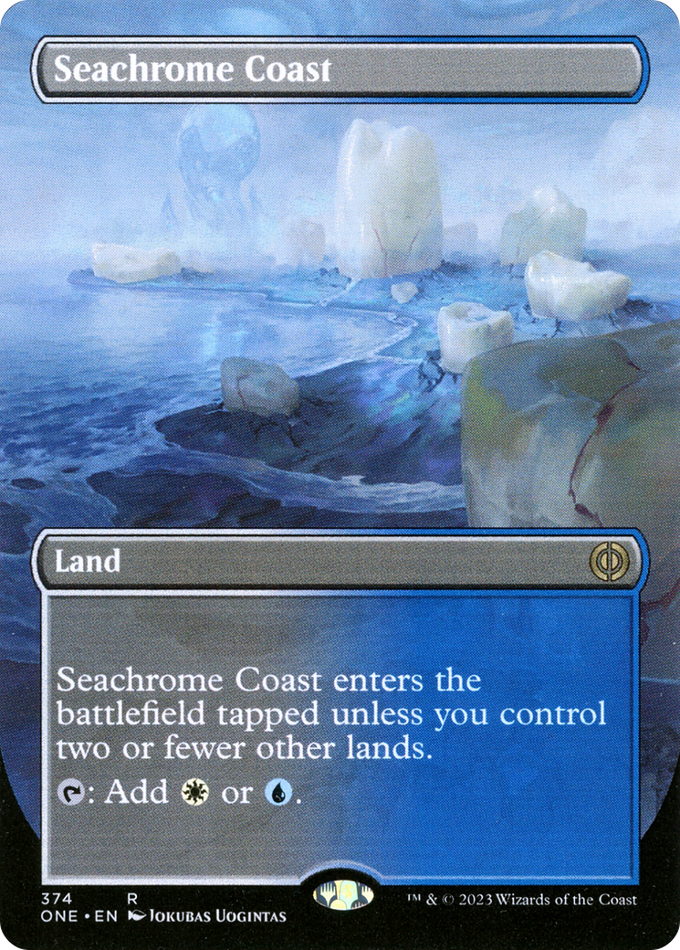 Seachrome Coast (Borderless Alternate Art) [Phyrexia: All Will Be One] | A1Comics