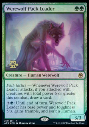 Werewolf Pack Leader [Dungeons & Dragons: Adventures in the Forgotten Realms Prerelease Promos] | A1Comics