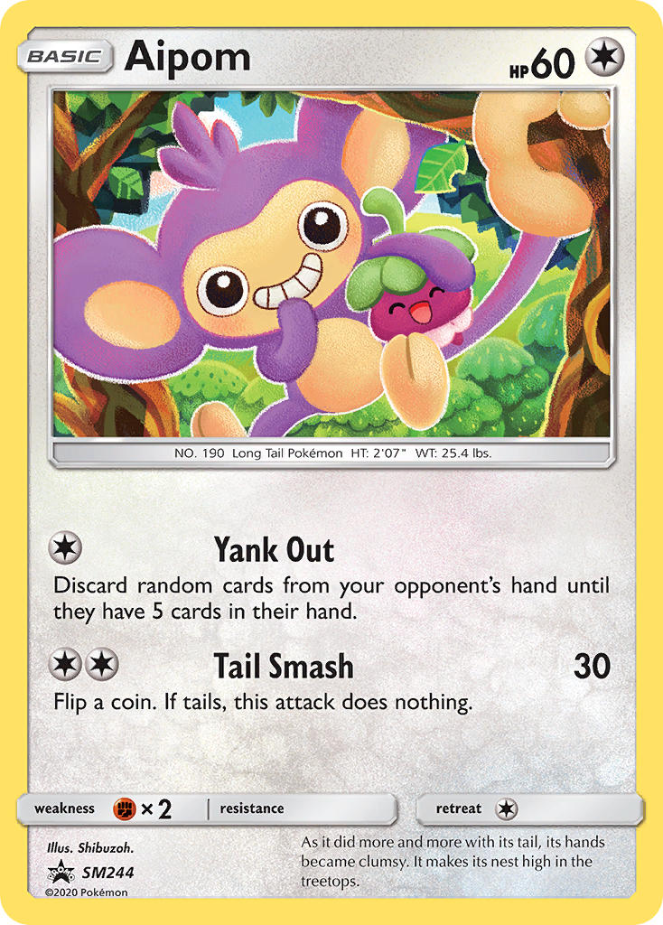 Aipom (SM244) [Sun & Moon: Black Star Promos] | A1Comics